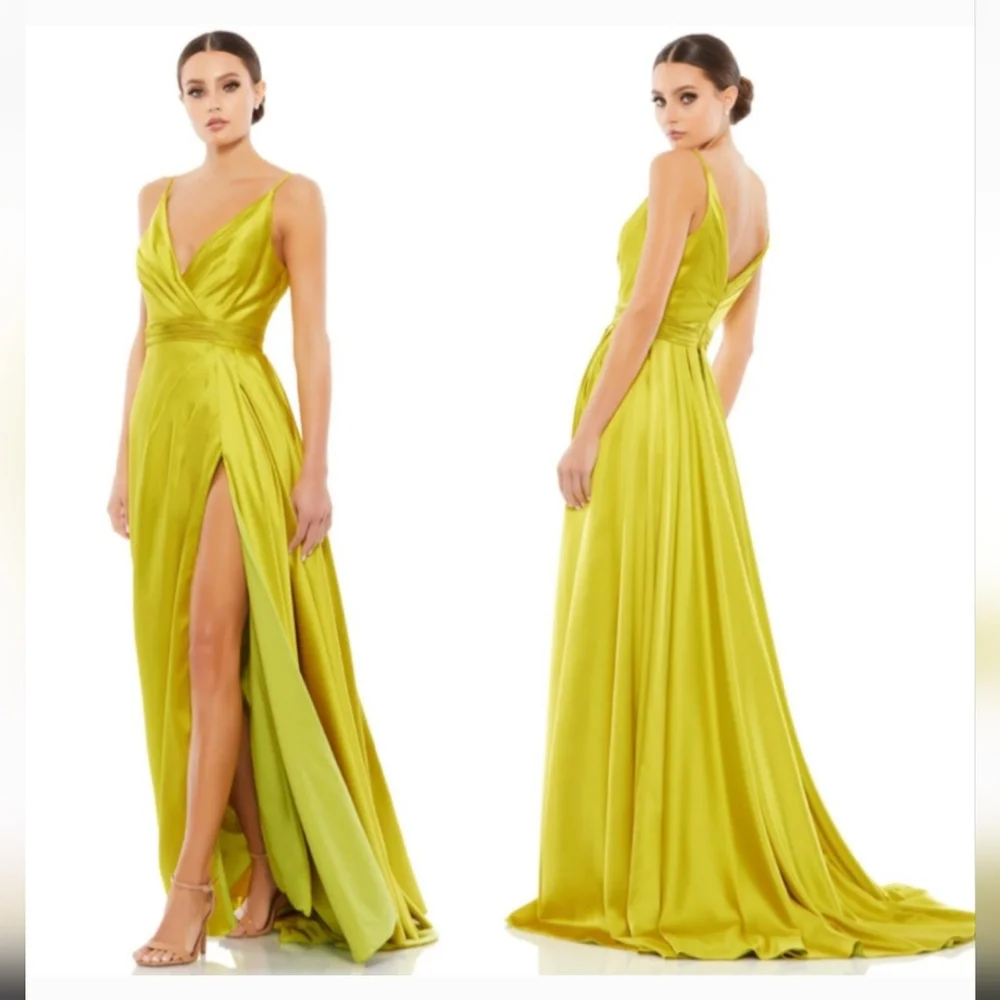 MACDUGGAL WRAP DRAPED GOWN SIZE 8 - Picture 1 of 11